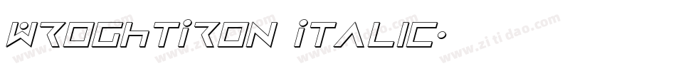 WroghtIron Italic字体转换